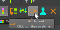 2: Click the Edit Element icon: