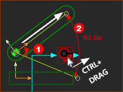 MOVE the Dimension Line/Arrowheads = CTRL+DRAG FB