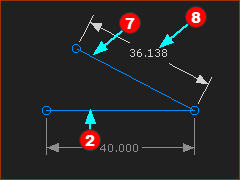 Line with Dimension  Merge start-Point with end-Point