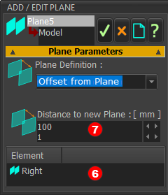 RIGHT Plane in Add Plane dialog-box