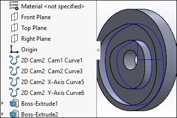 The Complete Cam in SolidWorks from MechDesigner.