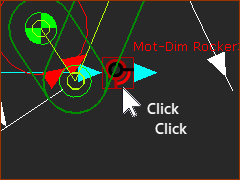 Double-Click element in the graphic-area.