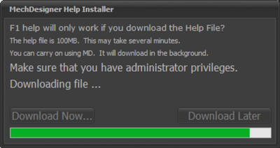 Click 'Download Now' to install the Local Help