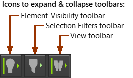 Display Filters & Selection Filters (and View) toolbars - collapsed