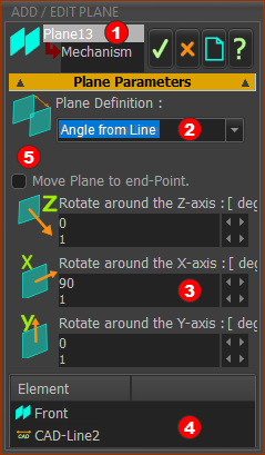 FORMAT 2: Add Plane to Line
