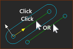 Double-Click CAD-Line element in an Added-Part