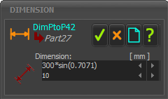 Equation in Dimension box