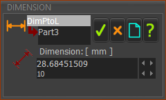 Dimension dialog-box