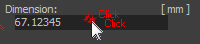 Double-click to hide Spin-Box