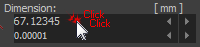 Double-click to hide Spin-Box