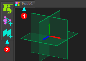 Model-Editor: Reference Triad and fixed Planes