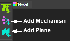 Model elements toolbar