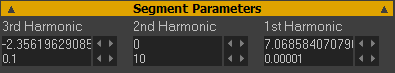 Harmonic Settings that give an Acceleration with Zero Jerk at Crossover