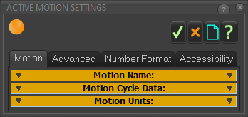 Active Motion Settings